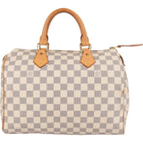 Louis Vuitton Monogram Damier Azur Speedy 30 Handbag