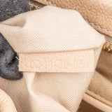 Chloé Beige Pebbled Leather Paraty Handbag