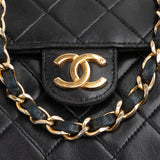 Chanel Quilted Lambskin 24K Gold Single Flap Shoulder Bag