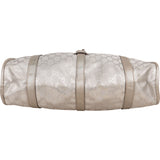 Gucci Monogram GG Imprimé Silver Jackie Shoulder Bag