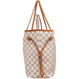 Louis Vuitton Monogram Damier Azur Canvas Neverfull MM Shoulder Bag