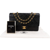 Chanel Quilted Lambskin 24K Gold Medium Double Flap Shoulder Bag