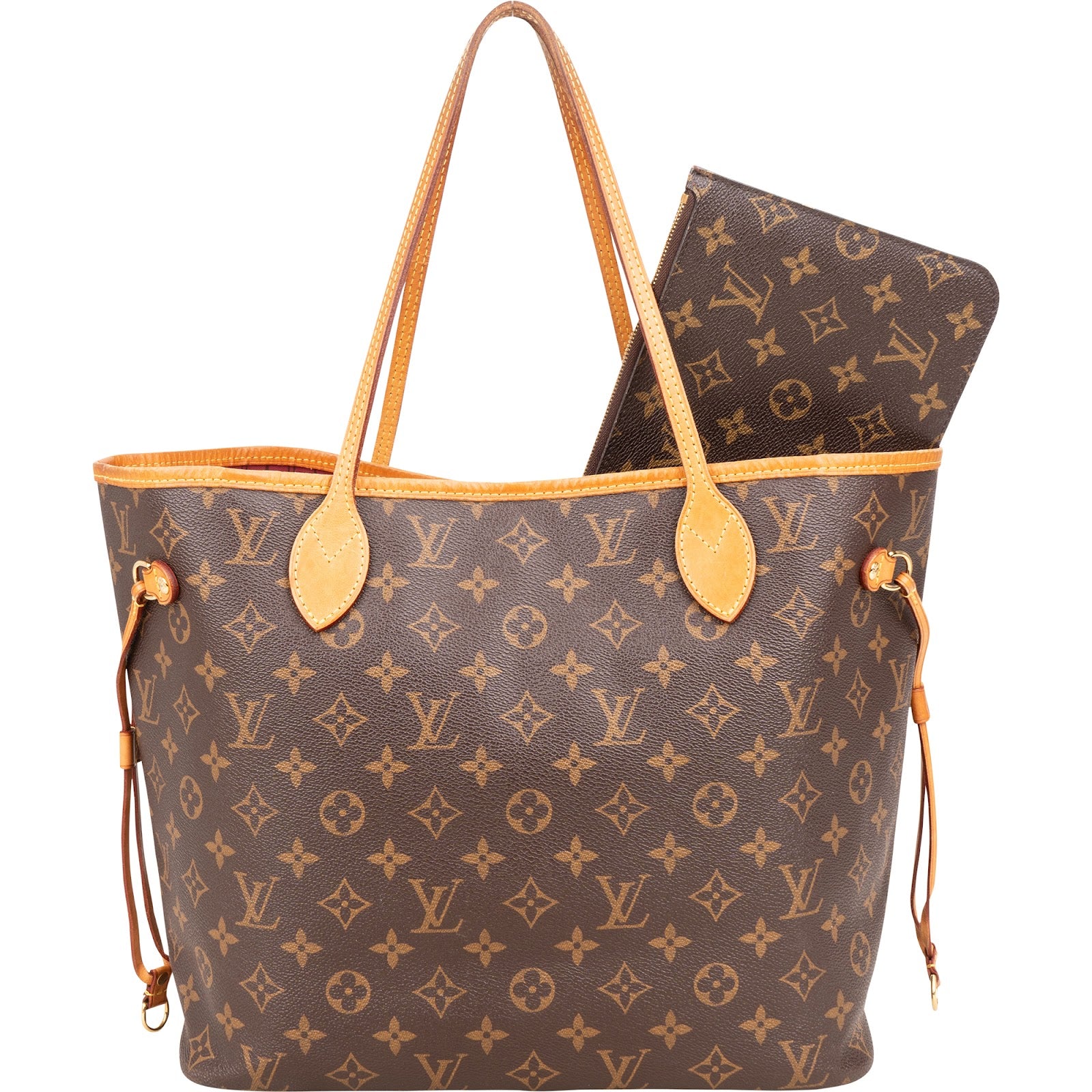 Louis Vuitton Monogram Canvas Neverfull MM Shoulder Bag - vintageandkickz