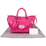 Mulberry Pink Leather Small Willow Tote Handbag