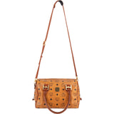 MCM Monogram Visetos Boston Handbag