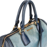 Miu Miu Vitello Lux Bicolor Bauletto Handbag - vintageandkickz