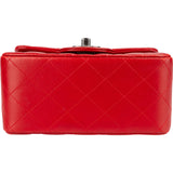 Chanel Quilted Lambskin Mini Rectangular Single Flap Crossbody Bag