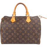 Louis Vuitton Monogram Canvas Speedy 30 Handbag