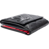 Chanel Quilted Lambskin Cambon Small Bifold Wallet