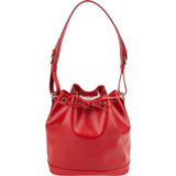 Louis Vuitton Red Epi Leather NM Sac Noé Petit Shoulder Bag