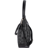 Coach Monogram Signature Black Hobo Shoulder Bag