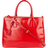 Prada Saffiano Patent Leather Galleria Handbag - vintageandkickz