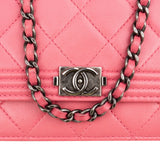 Chanel Quilted Lambskin Boy Wallet On Chain Crossbody Bag