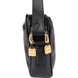 Loewe Black Leather Anagram Crossbody Bag