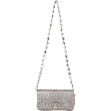 Miu Miu Metallic Matelassé Nappa Leather Crystal Small Shoulder Bag