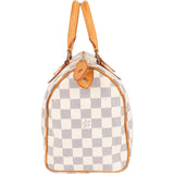 Louis Vuitton Monogram Damier Azur Canvas Speedy 25 Handbag