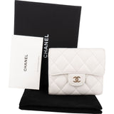 Chanel Quilted Caviar Leather Classic Small Flap Wallet