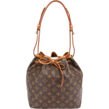Louis Vuitton Monogram Canvas Sac Noé Petit Shoulder Bag