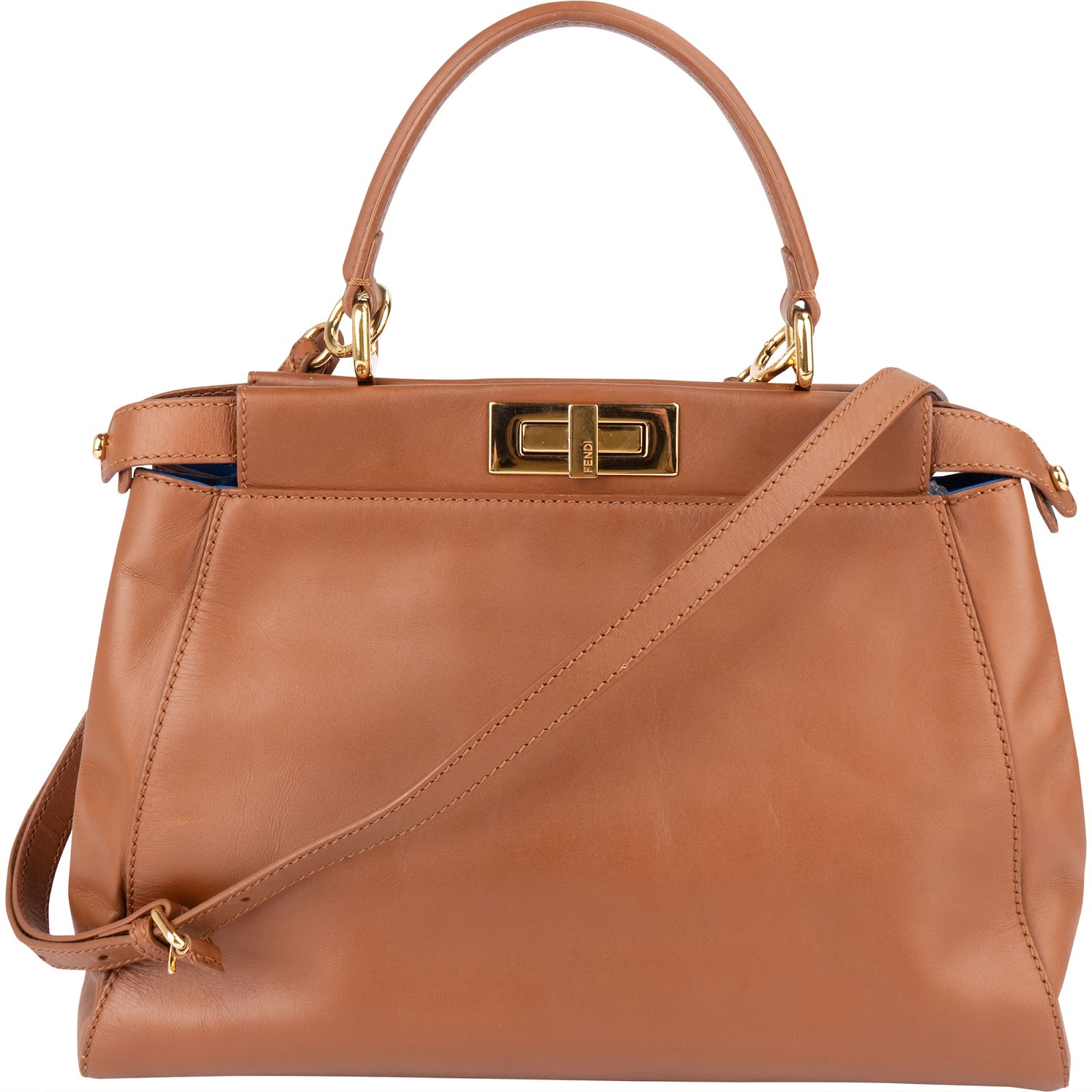 [🔄️B23 / F60] Fendi Calfskin Peekaboo Regular Handbag - vintageandkickz