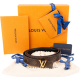Louis Vuitton ReversibleLeather Monogram Canvas LV Initiales Belt M0431