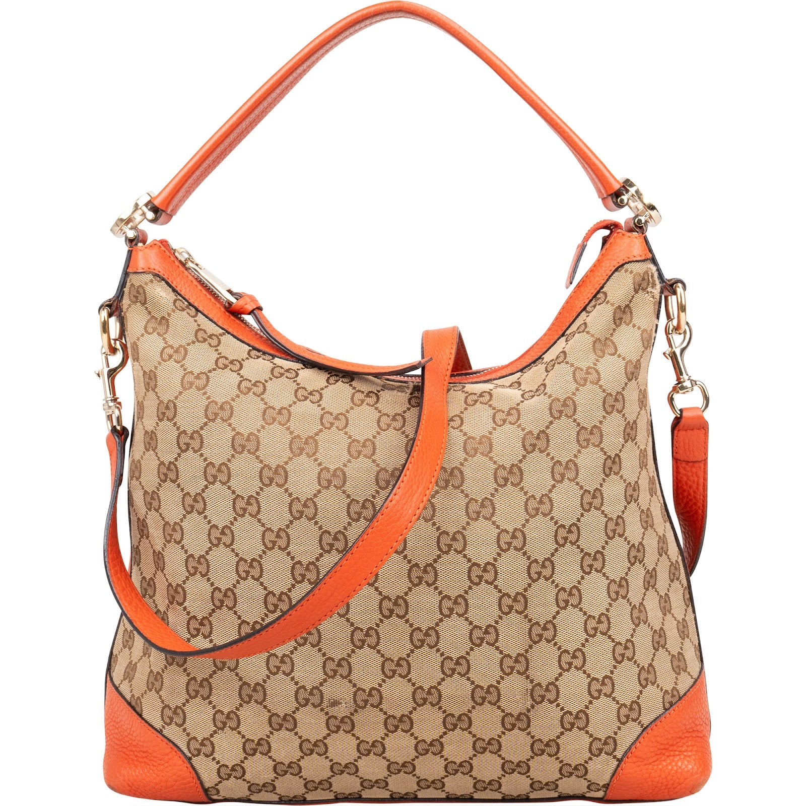 Gucci Monogram GG Bree Hobo Shoulder Bag - vintageandkickz