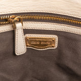 Miu Miu Studded Leather Turnlock Shoulder Bag