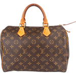 Louis Vuitton Monogram Canvas Speedy 30 Handbag - vintageandkickz