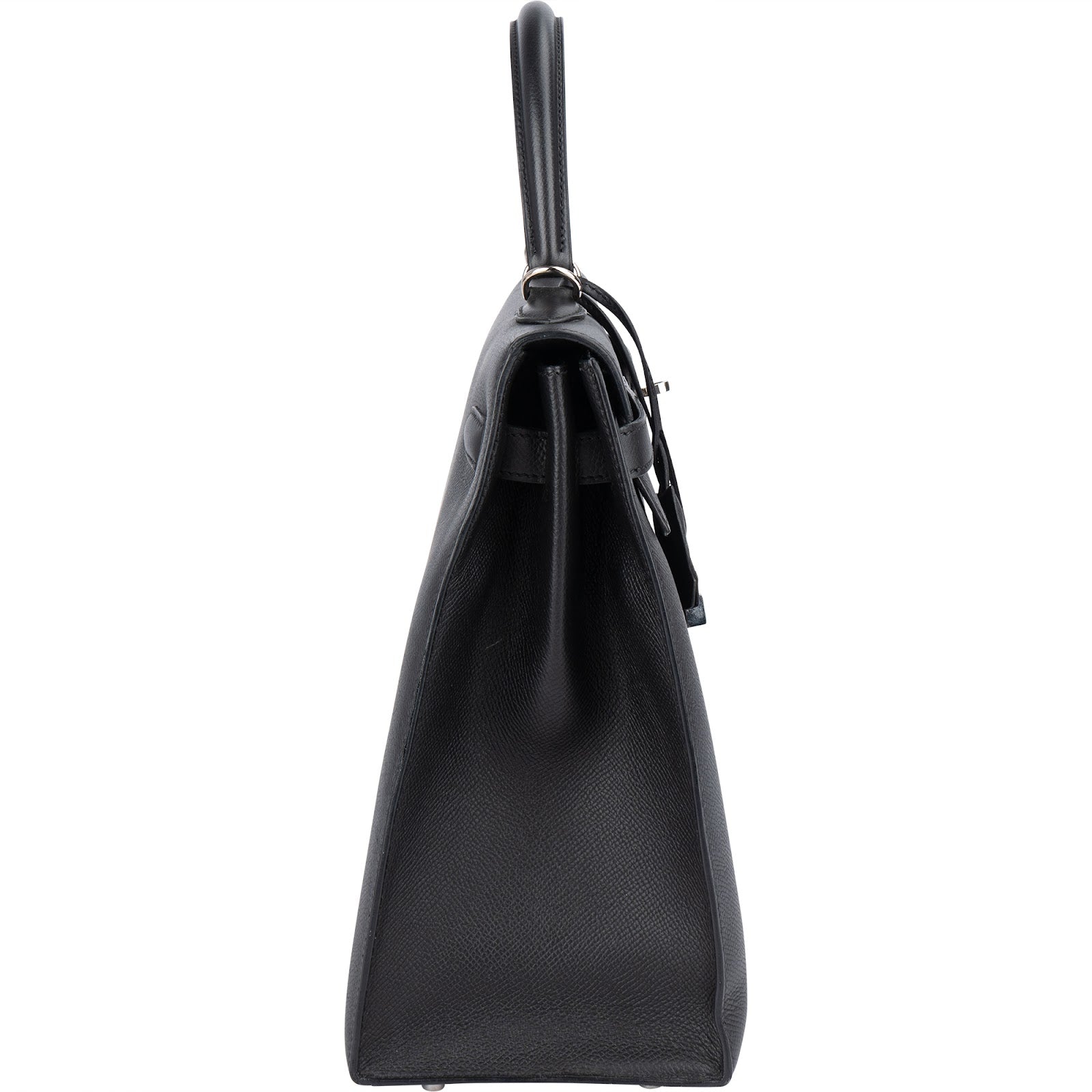 Hermès Noir Epsom Leather Sellier Kelly 35 Handbag - vintageandkickz