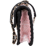 Chanel Tweed & Braided Leather Single Flap Crossbody Bag