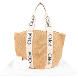 Chloé x Mifuko Raffia Large Woody Basket Shoulder Bag