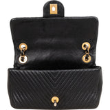 Chanel Quilted Lambskin Chevron Single Flap Crossbody Bag
