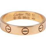 Cartier Au 750 Gold LOVE Wedding Band Ring (#51)