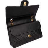 Chanel Quilted Lambskin Medium 24K Gold Double Flap Shoulder Bag