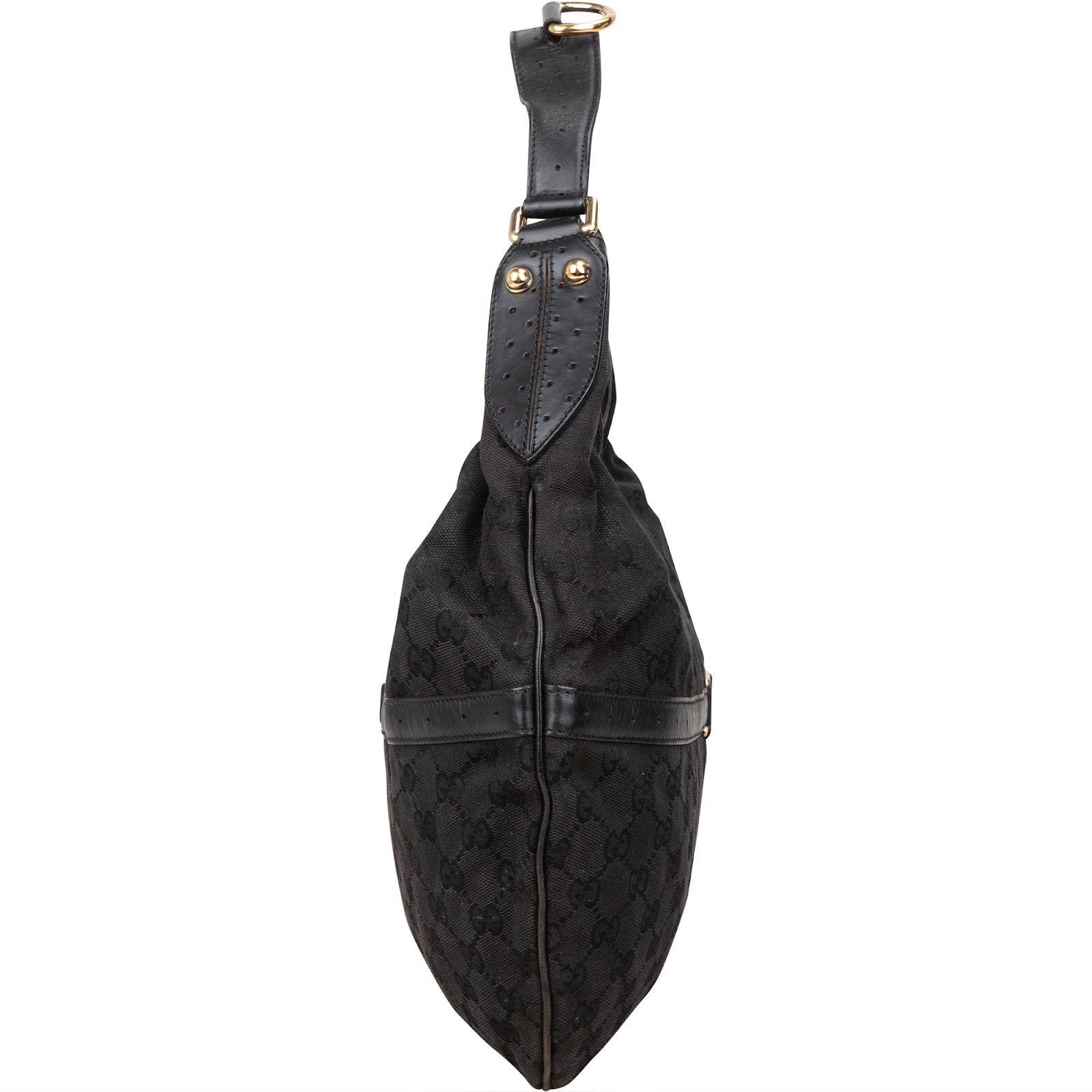 [🔄️B14 / F02] Gucci Monogram GG Canvas Britt Hobo Shoulder Bag - vintageandkickz