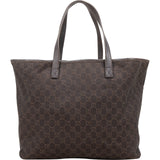 Gucci Monogram GG Canvas Charm Tote Shoulder Bag