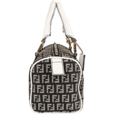Fendi Monogram FF Mini Boston Handbag