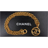 Chanel Twisted CC Medallion Golden 1993 Chain Necklace (72)