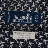 Hermès Flying Airplanes Silk Tie Krawatte