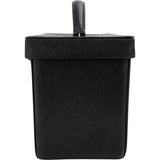 Chanel Black Caviar Leather 24K Gold CC Top Handle Vanity Case Handbag