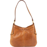 Yves Saint Laurent Leather Stitched Emblem Hobo Shoulder Bag