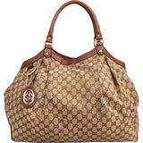 Gucci Monogram GG Canvas Big Sukey Handbag