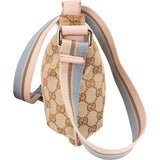 Gucci Monogram GG Canvas Multicolor Stripe Small Messenger Crossbody Bag