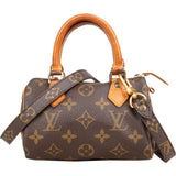 Louis Vuitton Monogram Canvas Mini Speedy Crossbody Handbag
