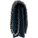 Chanel Quilted Patent Leather Wallet On Chain Crossbody Bag