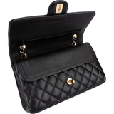 Chanel Quilted Lambskin Medium Double Flap Shoulder Bag