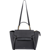 Céline Black Grained Calfskin Belt Handbag