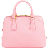 Prada Pink Saffiano Lux Mini Promenade Bag Handbag