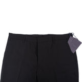 Prada Black Cotton Button Up Pants Trousers (IT52)
