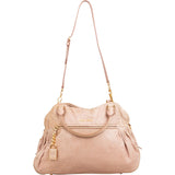 Miu Miu Pink Vitello Lux Leaher Satchel Lock Handbag