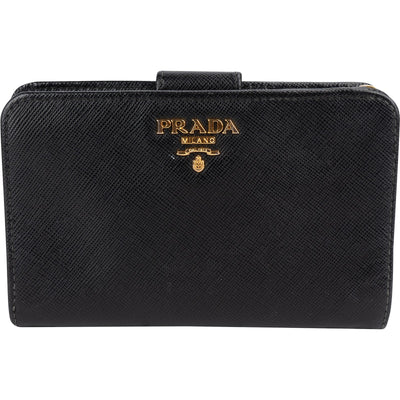Prada Saffiano Leather Compact Wallet
